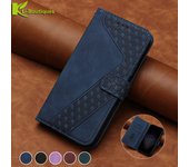Funda de cuero con tapa geométrica 3D para Samsung Galaxy M13, M53, M23, M33, M52 5G, M12, M32, M21, M31, M51, M30S y M31S Samsung M13 rojo vino
