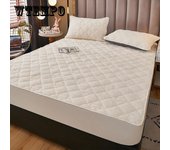 3pcs / set Lamb Velvet Colcha Gruesa acolchada Coral Velvet Colchón Protector 150*200cm