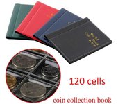 Álbum de fotos de colección de monedas de 120 cuadrículas, soporte para monedas, colección de monedas del mundo, álbum de fotos, colección de libros, regalo de bolsillo verde