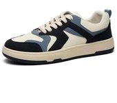 Zapatos vulcanizados para Hombre, zapatos de plataforma a la moda, Zapatillas informales para exteriores, zapato de Skate de calle con cordones, Zapatillas para Hombre 39 azul