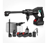 Pistola de agua portátil inalámbrica de alta presión para lavadora de coche, máquina limpiadora, 1500mah