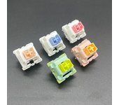 Interruptor de teclado mecánico Gote V2: Crema de melocotón, amarillo, limón azul, 5 pines cream pro azul