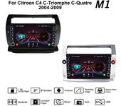 Para Citroen C4 c-triomphe c-quatre 2004-2009 con botón Radio de coche Multimedia 2Din Audio estéreo Android Video 1 + 16GB 1+16GB negro