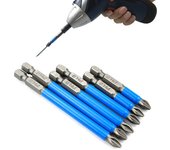 Pedazos de destornillador eléctricos del resbalón anti magnético 1/4  precisión Ph2 de la caña del hex. 65mm