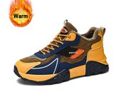 Zapatos de algodón de invierno de alta calidad, zapatillas de deporte de algodón para hombre de talla grande 39 azul/beige