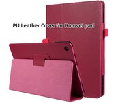 Funda para Huawei MediaPad T5 10 T3 9,6 M5 Lite 10,1 8, funda delgada plegable con soporte, Funda de cuero PU para Huawei M5 10,8 8,4 M5 8.4 púrpura