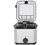 Freidora eléctrica de acero inoxidable AC 1000W, multifuncional, con cesta, accesorios de cocina (UE) US Plug 110V