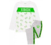Conjunto de pijama de manga larga de Xbox Girls 10-11 blanco