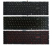 Teclado ruso para portátil MSI GE62VR GE62 GE72 2QC 2QD 2QE 2QF 2QL 6QC 6QD 6QE 6QF 6QL CR62 CX62 CR72 CX72 2QD negro