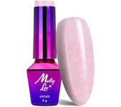 Esmalte de uñas híbrido MollyLac - Colección Boda  Sí, quiero  Tono 23 My Happy Day, 5 g