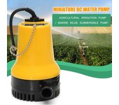 Mini bomba de agua de 12/24V CC, herramienta de sentina de riego para piscina sumergible y jardín 12V amarillo