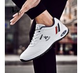 Zapatillas de running y ocio blancas con amortiguación de aire para hombre de Naiker Paul 45 negro