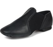 Zapatillas de jazz sin cordones para mujer, zapatos de baile de cuero genuino para hombres y niñas, botas deportivas suaves, zapatos de baile de jazz negros para adultos 34 marrón