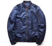 Chaqueta militar de otoño para hombre, chaqueta de vuelo Bomber S azul marino
