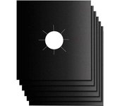 [Paquete de 6] Cubierta de la cocina de gas Stickergap Covers para la cubierta de la estufa de Cookergas, almohadilla protectora de la estufa de fibra de vidrio