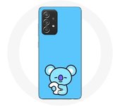 Coque pour Samsung Galaxy A33 5G Bangtan BTS BT21 Koya RM Fond Bleu