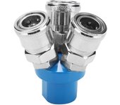Conector de compresor de aire de bomba de aire de ajuste rápido neumático tipo C de 14  (3 maneras)