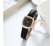 Relojes de lujo para mujer, relojes retro con esfera cuadrada, elegantes relojes de pulsera con correa trasera para mujer