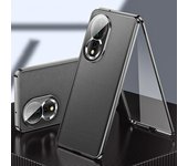 Funda de vidrio con adsorción magnética de 360 grados para Huawei Pura 70 P60 P50 P40 P30 Pro Mate 60 50 Pro Honor 90 80 70 60 50 Pro Nova 11 SE Funda de cuero trasera For Huawei P50 negro