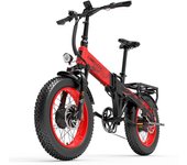 Lankeleisi X2000MAX rojo/naranja/blanco 1000W * 2 motores duales batería Samsung 48V20AH neumáticos de 20 * 4.0 pulgadas bicicleta eléctrica urbana de carretera de 7 velocidades Yellow negro