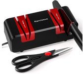 Afilador de cuchillos eléctrico profesional de 2 pasos pule rápidamente tijeras y destornilladores afilados