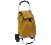 Carrito de supermercado plegable de 2 ruedas Atmosphera Alu - Ocre