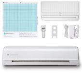 Máquina de corte electrónica Silhouette Cameo 5 White de 12 pulgadas Compatible con herramientas eléctricas y tapetes electrostáticos Compatible con la nueva tecnología SNA blanco
