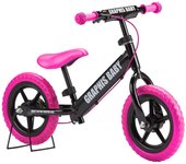 Bicicleta sin pedales GRAPHIS para niños negra/rosa GR-BABY