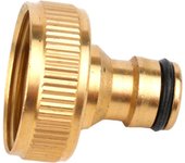 Conector de manguera de jardín, adaptador de repuesto dorado, conector de tubería de agua de 36 x 31 mm, accesorios