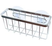 Soporte de esponja de acero inoxidable con ventosa para fregadero, organizador de cocina para cepillos de esponja
