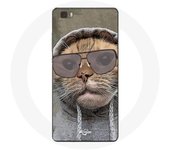Coque pour Huawei P8 Lite Chat avec une capuche photo drole Animaux
