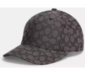Gorra de béisbol con diseño de jacquard de Coach Signature en color carbón XSmall/Small