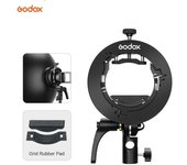 Godox Soporte para flash S2 Speedlite Soporte para flash Bowens tipo S actualizado para Godox V1 V860III AD200 AD400Pro TT600 Snoot Softbox S2