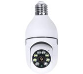 Cámara de seguridad con bombilla inalámbrica WiFi de doble banda 2.4G y 5G para exteriores TUYA Home, 360 grados, 1080P, inteligente blanco