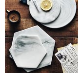 Tabla de cortar de cerámica para queso, pastelería, cena, pastel, postre, bandeja para servir, posavasos para picar, vajilla A
