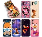Funda de teléfono con diseño de zorro para Xiaomi POCO F2, F3, M2, M3, M4, X3, X4 Pro, NFC, F4, GT 5G, F1, X2, C3, C31, C40, M5S, TPU suave, color negro Xiaomi POCOphone F1