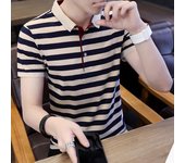 Polo Camisa Casual Stand Cuello Algodón Manga Corta Camisetas Masculinas Transpirable Fitness para Hombres Polos Camisa Plus Size M-4XL L
