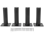 Patas de Mueble Ajustables Patas de Hierro para Gabinete Metal Redondas Pie de Soporte para Sofá Pies Ajustables para
