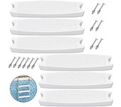 Pedal de piscina Universal, resistente, antideslizante, diseño de escalón más seguro, reemplazo de banda de rodadura de escalera de piscina antioxidante blanco