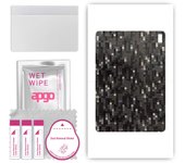 apgo Protective Skin Sticker for the back compatible with HTC A103, Wrap Film, Foil, Vinyl - Pattern Carbon Black Pixel