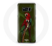Coque pour Samsung Galaxy S8 Plus Pionus Perroquet Rouge