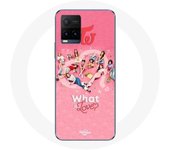 Coque pour Vivo Y21s 2021 / Y21 2021 TWICE Logo Rouge Affiche What Is Love