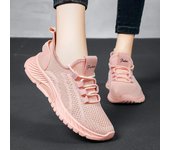 Zapatos con cordones para mujer, zapatillas deportivas tejidas para exteriores, cómodas, ligeras, antideslizantes, para gimnasio, trabajo, informales 36 beige