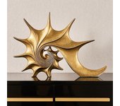 Estatua de concha de resina, esculturas de animales de caracol de mar, figuritas de buccino, manualidades, regalo de Navidad, adornos de decoración para porche, hogar y oficina