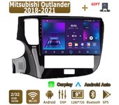 Radio para coche con Android Carplay para Mitsubishi Outlander 2018-2021, reproductor multimedia, unidad principal, navegación GPS estéreo, BT, WIFI, 2 + 32 GB 1+16GB,A