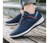 Zapatos de ocio para hombre, transpirables, ligeros, con cordones, planos, clásicos de verano, mocasines casuales vulcanizados para hombre, zapatillas de tenis para hombre, zapatillas deportivas para hombre 39 blanco