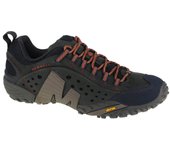 Zapatillas trekking piel lisa hombre Merrell 42 verde