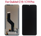Pantalla LCD para Oukitel C19 Pro Pantalla LCD Pantalla táctil Digitalizador Reemplazo de ensamblaje completo negro