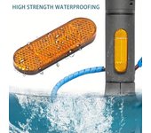 Cubierta protectora para rueda de patinete eléctrico, accesorios reflectores nocturnos de tubo reflectante de seguridad delantero y trasero, 10 Uds. 10pcs