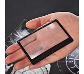 Lupa portátil de lectura HD ultrafina con estilo de tarjeta para exteriores 3X negro